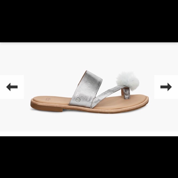 🔴NWT UGG HADLEE METALLIC SANDALS - Picture 7 of 8